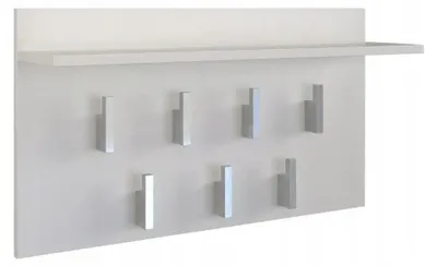 Obrázek produktu pro Topeshop WIESZAK 2F BIEL MAT, Dřevotřískové desky, Bílá, 7 kusů, 700 mm, 200 mm, 400 mm
