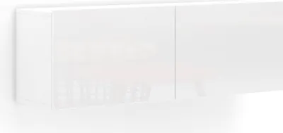 Immagine prodotto di Dmora Mobile Pensile Ostrense 39x37h cm Bianco Bianco Lucido, Apertura a Ribalta Un'anta  Italy