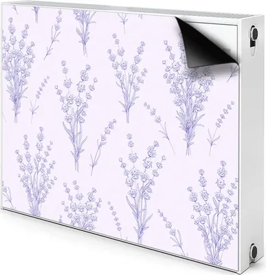 Produktbild von Magnet Heizkörper Heizkörper-Abdeckung Heizkörperabdeckung 80x60 cm  - Blumen, Lavendel