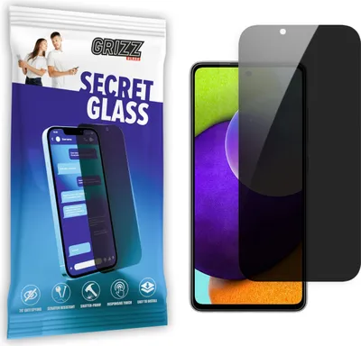 Zdjęcie produktu dla Ochraniacz ekranu GrizzGlass SecretGlass Privacy do Samsung Galaxy A52 4G/5G - Czarny