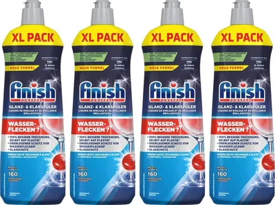 Produktbild von Finish Geschirrspülmittel für normale Spülmaschine – 4 x 160 Spülgänge – 4 x 800 ml – Vorteilspackung