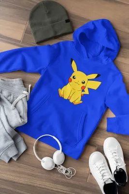 Produktbild von Dětská mikina Cute Pikachu Evolie Pokemon Trainer Boy Dětská košile Comic Anime Manga Hoody
