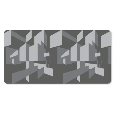 Produktbild von MuchoWow® Mauspad Mousepad 3D - Muster - Schwarz und Weiß 60x30 cm - Mousepads - Maus Mat - Pad - Mausunterlage - Nachhaltig