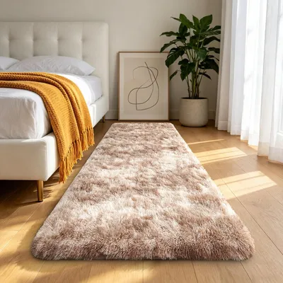 Productafbeelding van Vloerkleed - 60 x 100 cm - Hoogpolig - Modern - Antislip - Machinewasbaar