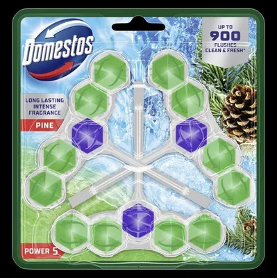 Produktbild von DOMESTOS Power 5 Pine 3 Toilettenblock 50 g
