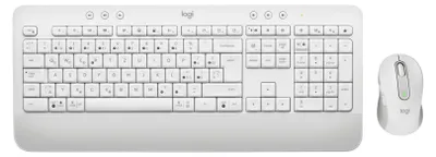 Obrázok produktu pre Logitech 920-011034, Bezdrôtový, Bluetooth, Membránový spínač kláves, QWERTZ, Biela, Obsahuje myš