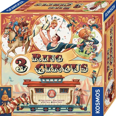 Zdjęcie produktu dla KOSMOS 3 Ring Circus, gra planszowa, gra salonowa, gra strategiczna, wiek 12+, 684648