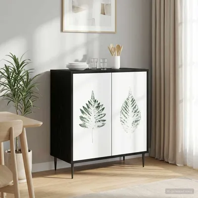 Imagen del producto de vidaXL Mueble aparador HANAU, color  con aspecto de roble, 69 x 33 x 76 cm