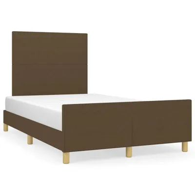 Immagine prodotto di vidaXL Struttura letto senza materasso marrone scuro 120x200 cm tessuto