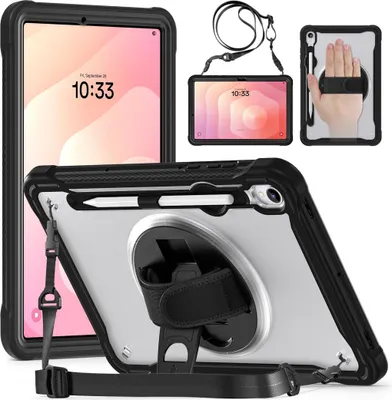 Immagine prodotto di Custodia per Samsung Galaxy Tab S11 Maniglia e tracolla a 360 gradi Trasparente