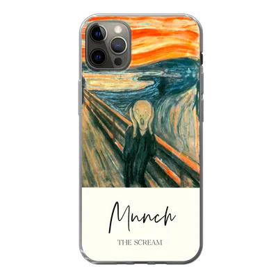 Produktbild von MuchoWow® Handyhülle Schutzhülle Hülle für iPhone 13 Pro Max Der Schrei - Edvard Munch - Alte Meister Silikon Softcase Handy Hülle - Mobiltelefon