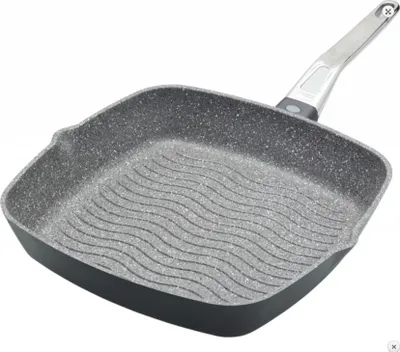 Produktbild von MasterClass Grillpfanne 28 cm Induktion, antihaftbeschichtet, granit