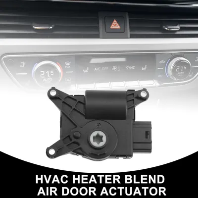 Image de Actionneur DeDe Porte De Mélange D'Air De Chauffage Hvac No.3C0907511 - Actionneur De Porte D'Air De Voiture - Pour Volkswagen Passat 2006-2015 Plastique Noir 1 Pièce