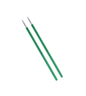 Immagine prodotto di punte d'ago intercambiabili ZING 3,25 mm 13 cm smeraldo 1 coppia