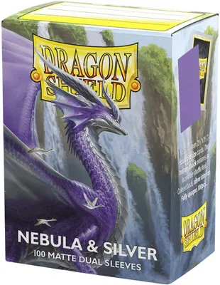 Immagine prodotto di Dragon Shield Matte Dual Art Sleeves Standard Nebula Silver 100 pezzi