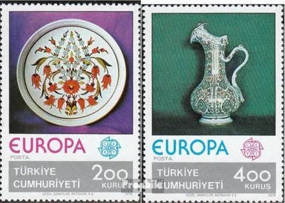Produktbild von Briefmarken Türkei 1976 Mi 2385-2386 (kompl.Ausg.) postfrisch Europa: Kunsthandwerk