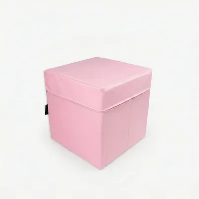 Produktbild von Sitzwürfel Kunstleder 40x40x40 cm Pink