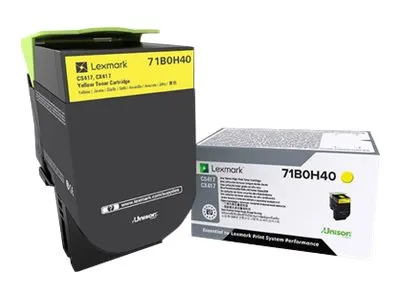 Immagine prodotto di Lexmark X417 - Alta resa - Giallo - originale - Cartuccia toner LCCP - per Lexmark CS417dn, CS517de, CX417de, CX517de