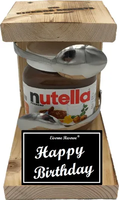 Produktbild von Happy Birthday - Eiserne Reserve Löffel Nutella - Geburtstag - Nutella Geschenk