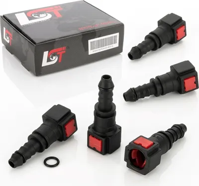 Produktbild von 5x Kraftstoffleitung Schnellverschluss Verbinder Schlauchkupplung 6,3 x 8mm