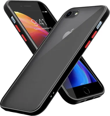 Produktbild von Cadorabo Hülle für Apple iPhone 6 / 6S / 7 / 7S / 8 / SE 2020 Schutz Hülle in Transparent Handyhülle Hybrid Schutzhülle