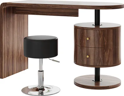 Produktbild von Schminktisch Vicco Lara Eiche rustikal 120 cm mit Hocker, Model 50187
