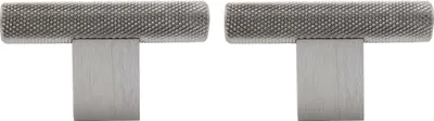 Produktbild von Natural Goods Berlin Möbelgriff WAAGE, Möbelknopf, Schrankgriff, Knauf für Schublade und Tür, Silber, 2 Stück