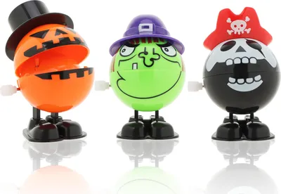 Produktbild von com-four® 3x Halloween-Aufziehfigur - Aufziehbare Figuren im Halloweenlook