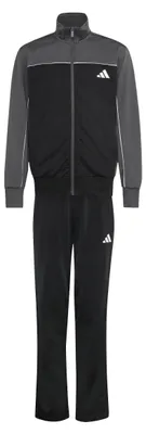 Produktbild von adidas Unisex Kinder Junior Tricot Colourpop Track Suit, grey six/black/white, 9