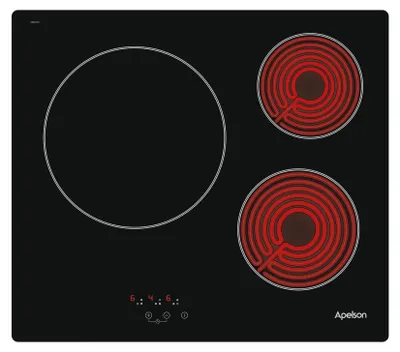 Glaskeramik-Kochfeld, 3 Zonen, Touch, Timer, 5,4 kW, 220-240 V