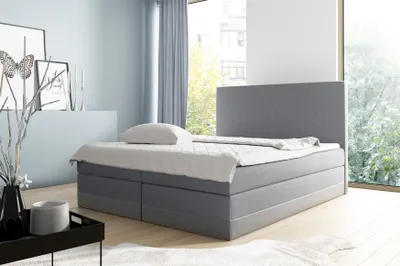 Produktbild von Boxspringbett Schlafzimmerbett VELARO 180x200cm Grau