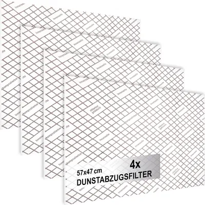 Produktbild von com-four® 4x Dunstabzugsfilter für Dunstabzugshaube mit hoher Filterleistung