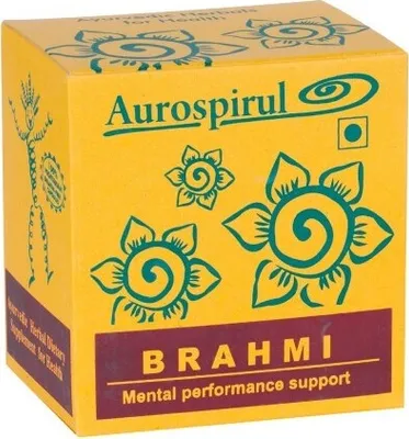 Produktbild von Aurospirul Brahmi 100 Kapseln. Gedächtnis und Konzentration