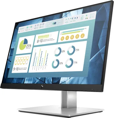Obrázek produktu pro HP E-Series E22 G4, 54,6 cm (21.5"), 1920 x 1080 px, Full HD, LCD, 5 ms, Černá, Stříbrná