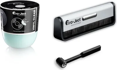 Immagine prodotto di Pro-Ject Cleaning Set Advanced - Brush It + Clean It + Vinyl Clean - set completo per la pulizia del giradischi