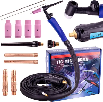 Zdjęcie produktu dla Uchwyt spawalniczy TIG LIFT do spawania MMA lub MIG/MAG TIG EU10-25