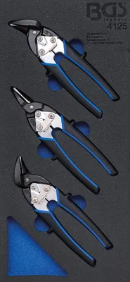 Immagine prodotto di BGS Inserto carrello officina 1/3: Forbici a corpo piccolo, 3 pezzi - 4125