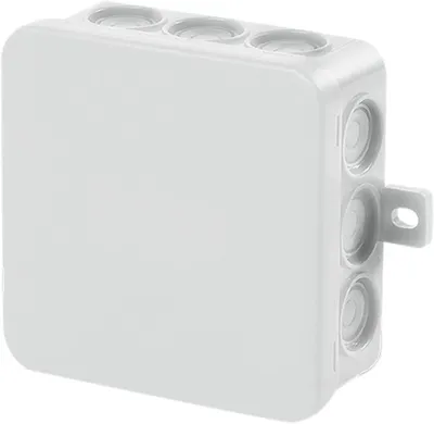 Produktbild von 5 Stück f-tronic Feuchtraum-Abzweigkasten IP54, 85x85x40mm, grau, E113
