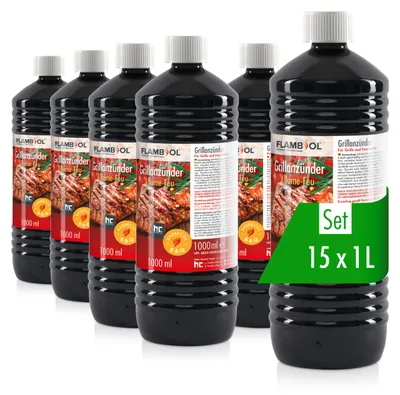 Produktbild von 15x 1 L FLAMBIOL® Grillanzünder flüssig