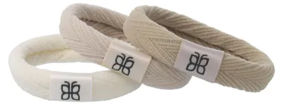 Produktbild von PARSA Beauty Signature Collection Haargummi Beige elastisch 3 Stück
