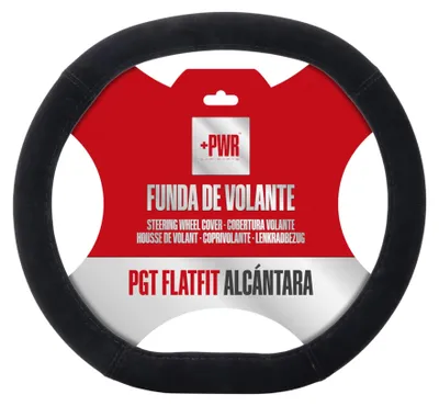Produktbild von +PWR Car Parts PGT FlatFit Alcantara Lenkradhülle für Peugeot. Design für abgefl