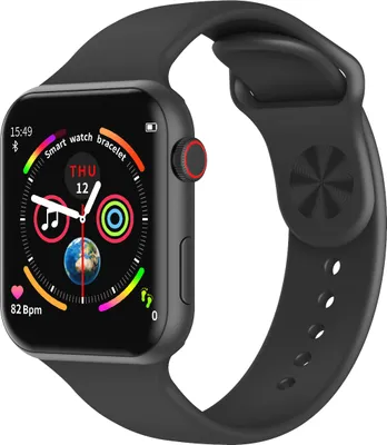 Obrázek produktu pro Chytré hodinky s plnou dotykovou obrazovkou Tepová frekvence Krevní tlak Sport Tracker Fitness hodinky Připojte Android iOS černá