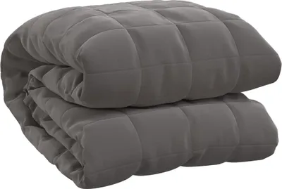 Produktbild von vidaXL Gewichtsdecke Grau 155x220 cm 11 kg Stoff