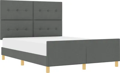 Immagine prodotto di Struttura del letto Grigio scuro 140 x 200 cm Tessuto