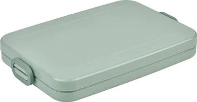 Produktbild von Mepal - Lunchbox Take A Break flach - Ideale Brotdose für Laptoptasche oder Rucksack - Flach geformte Essensbox für 2 Sandwiches oder 4 Scheiben Brot - 800 ml - Nordic Sage