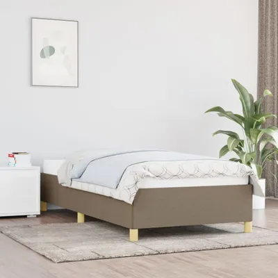 Zdjęcie produktu dla Maison Exclusive – rama łóżka bez materaca Taupe 100 x 200 cm Materiał