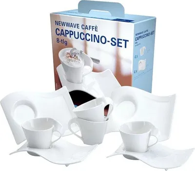 Produktbild von Cappuccino Set - 8-teiliges Premium Porzellan