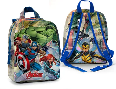 Produktbild von Marvel Avengers Wielokolorowy plecak szkolny dla dzieci Kolorowa torba
