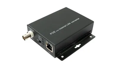 Produktbild von 75 Ohm IP Extender Set LAN RJ45 zu BNC Koaxialkabel in Schwarz