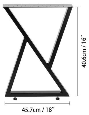 Obrázek produktu pro Nohy pro stoly - Stoly - Běžce pod talíře - Průmyslový design - Nastavitelné - Kovové nohy pro nábytek